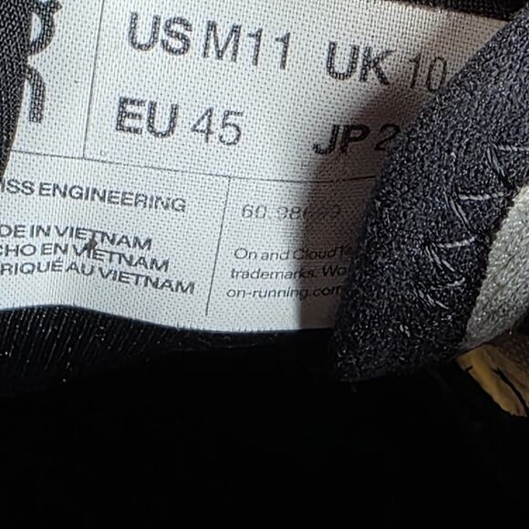 On Cloud X Ivory Flame Mens White Black Orange Size 11 Running Shoes 60.98699 - Picture 11 of 12